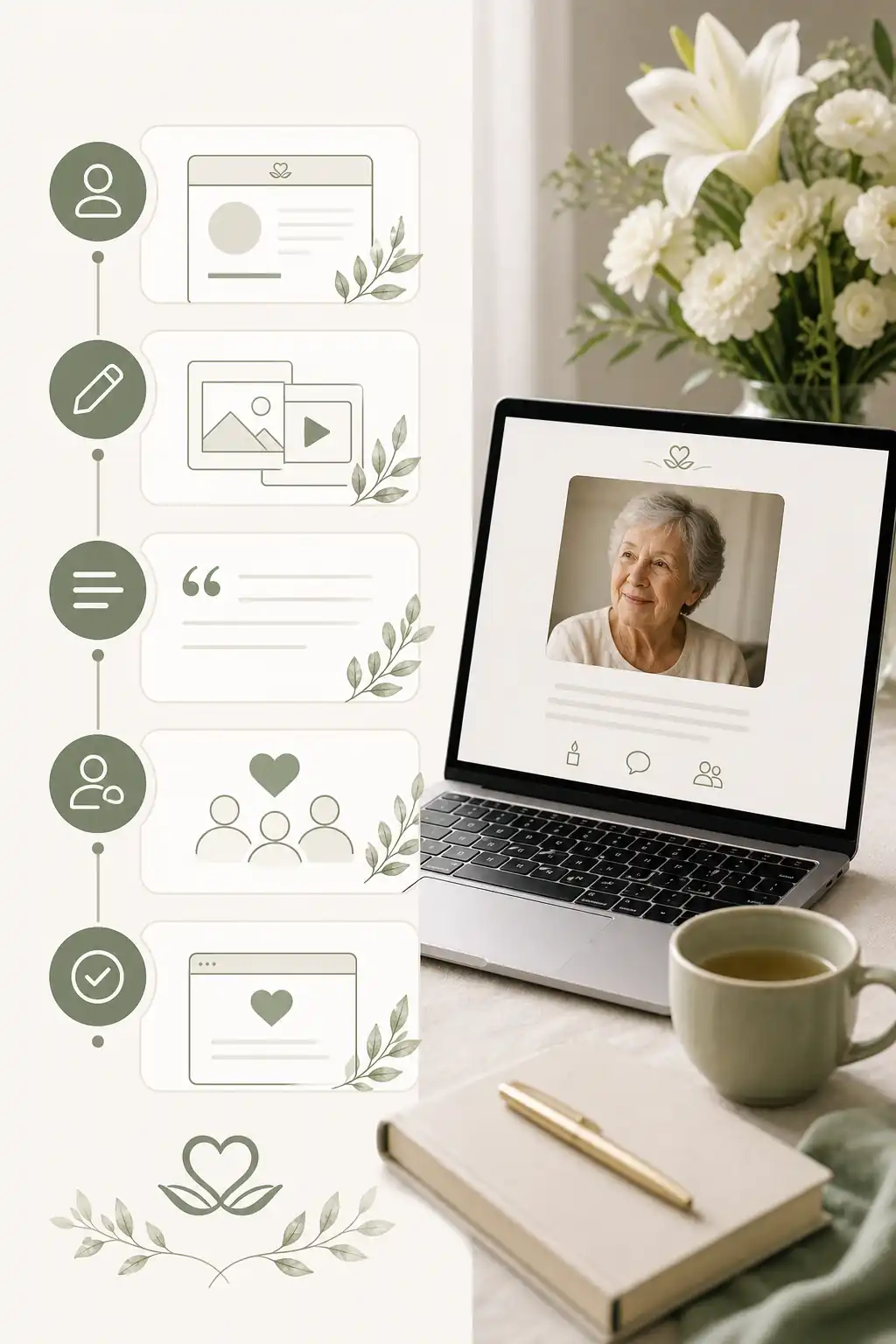 create an online obituary easily planning support from Evaheld Memorials — visual about When to create an online obituary easily for How to create an online obituar by Evaheld Memorials