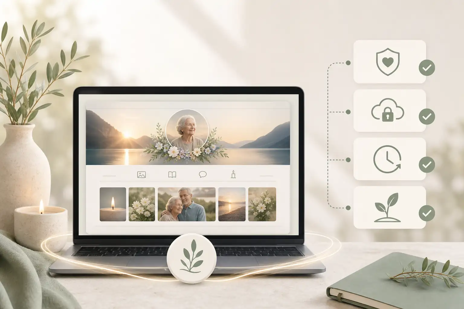 Family creating a tribute with Evaheld Memorials for how long do virtual memorials stay online
