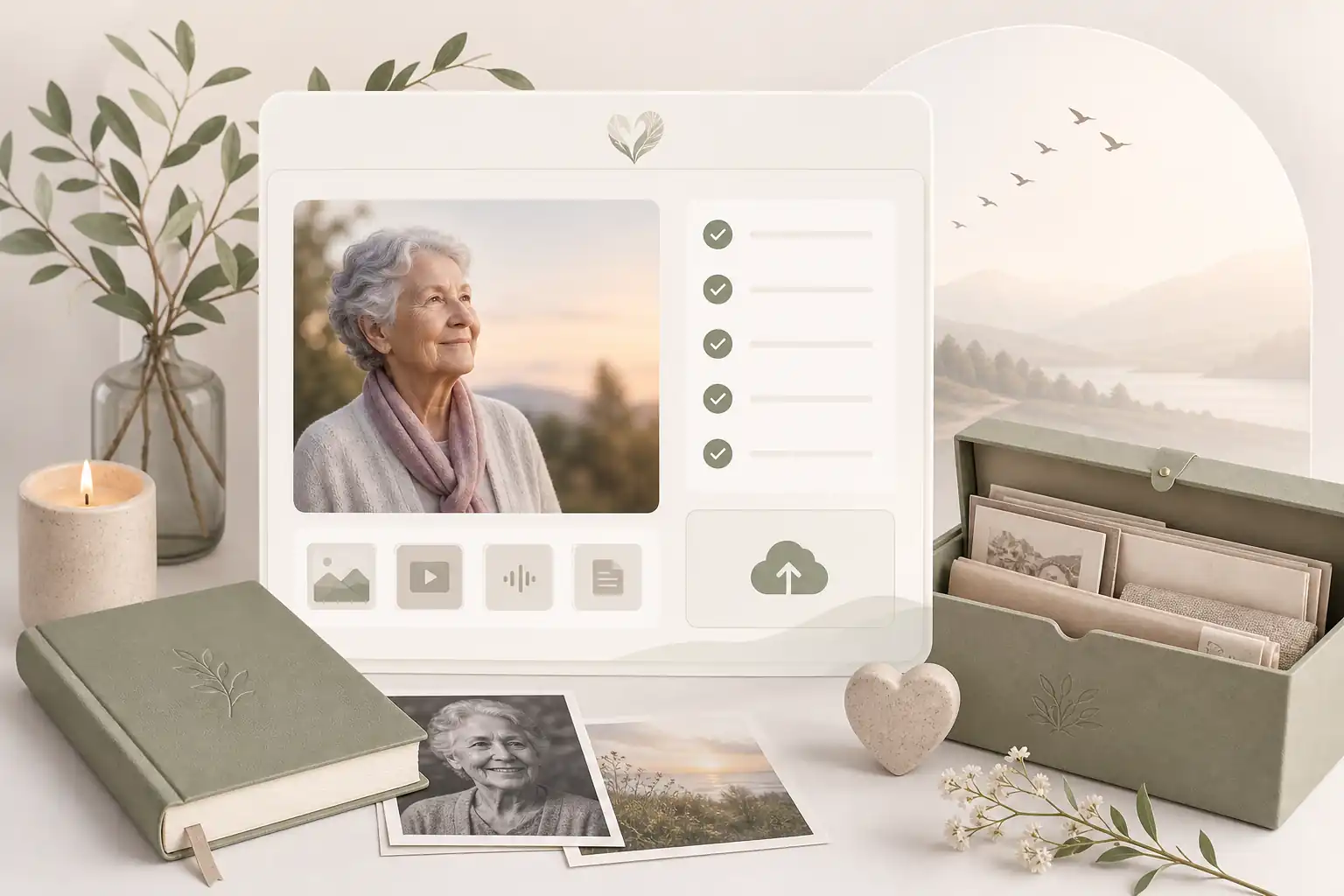Family creating a tribute with Evaheld Memorials for how do I create an online memorial website