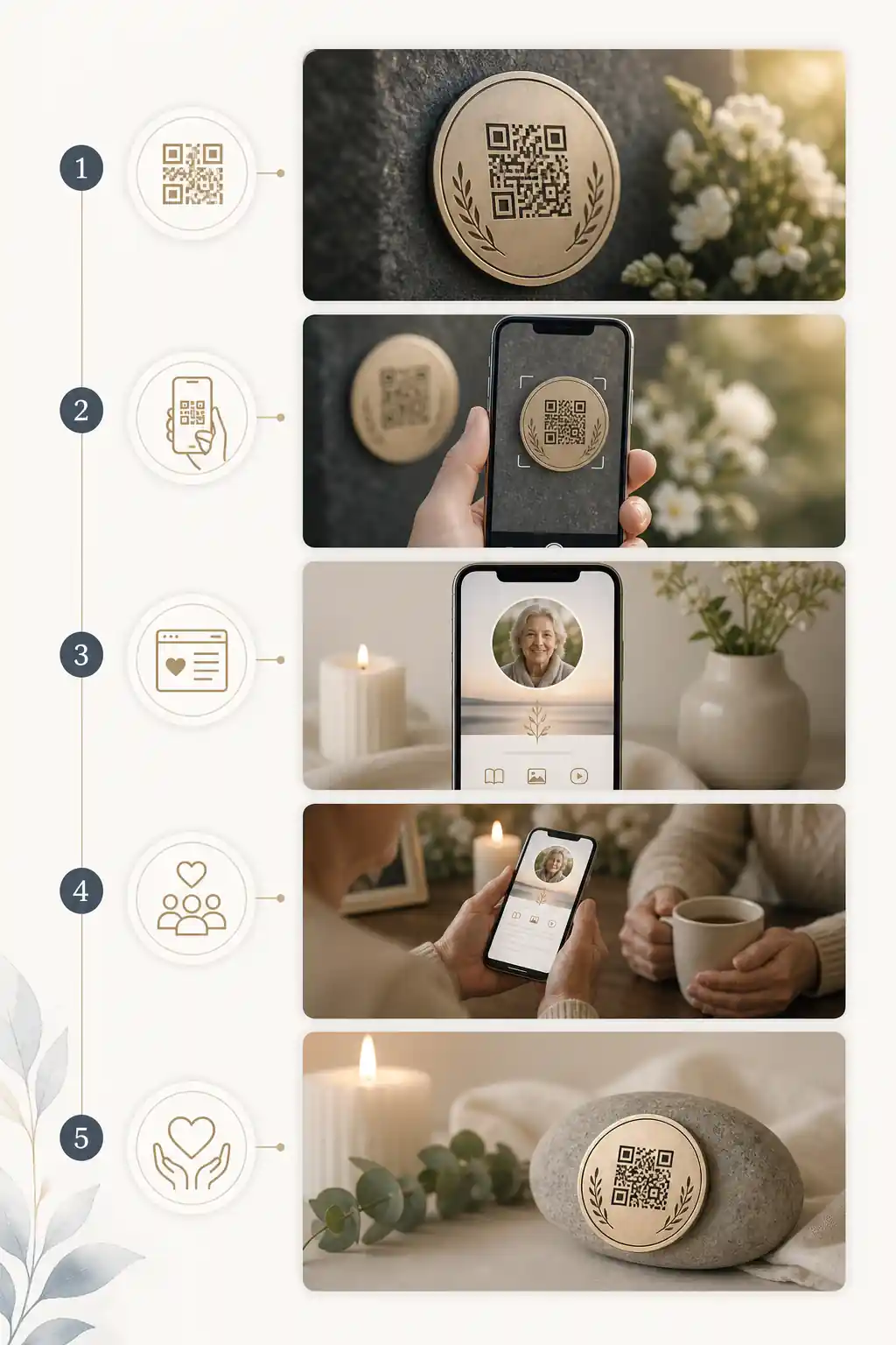 how do memorial qr codes work planning support from Evaheld Memorials — visual about What how do memorial qr codes work is for for How do memorial QR codes work? Pr by Evaheld Memorials