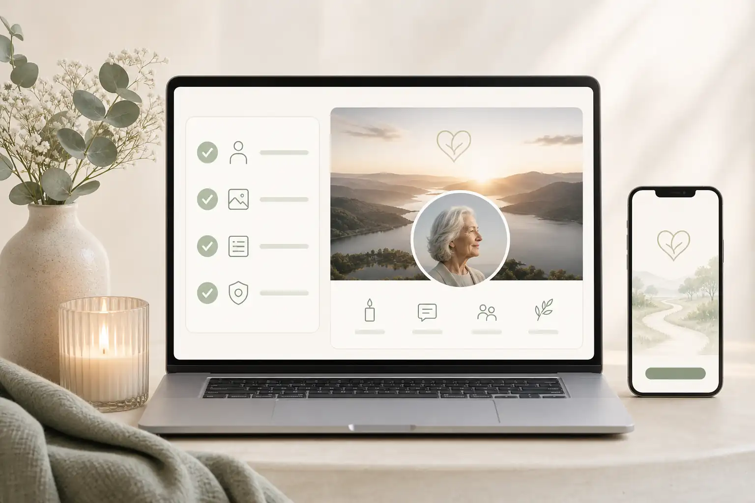 Family creating a tribute with Evaheld Memorials for how do I set up a free memorial website