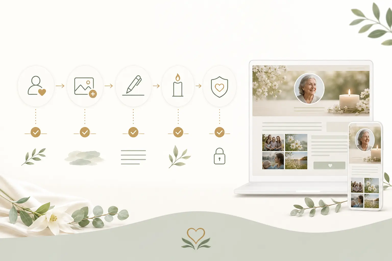 set up an ad-free memorial site planning support from Evaheld Memorials — visual about What it means to set up an ad-free memorial site for How do I set up an ad-fr by Evaheld Memorials