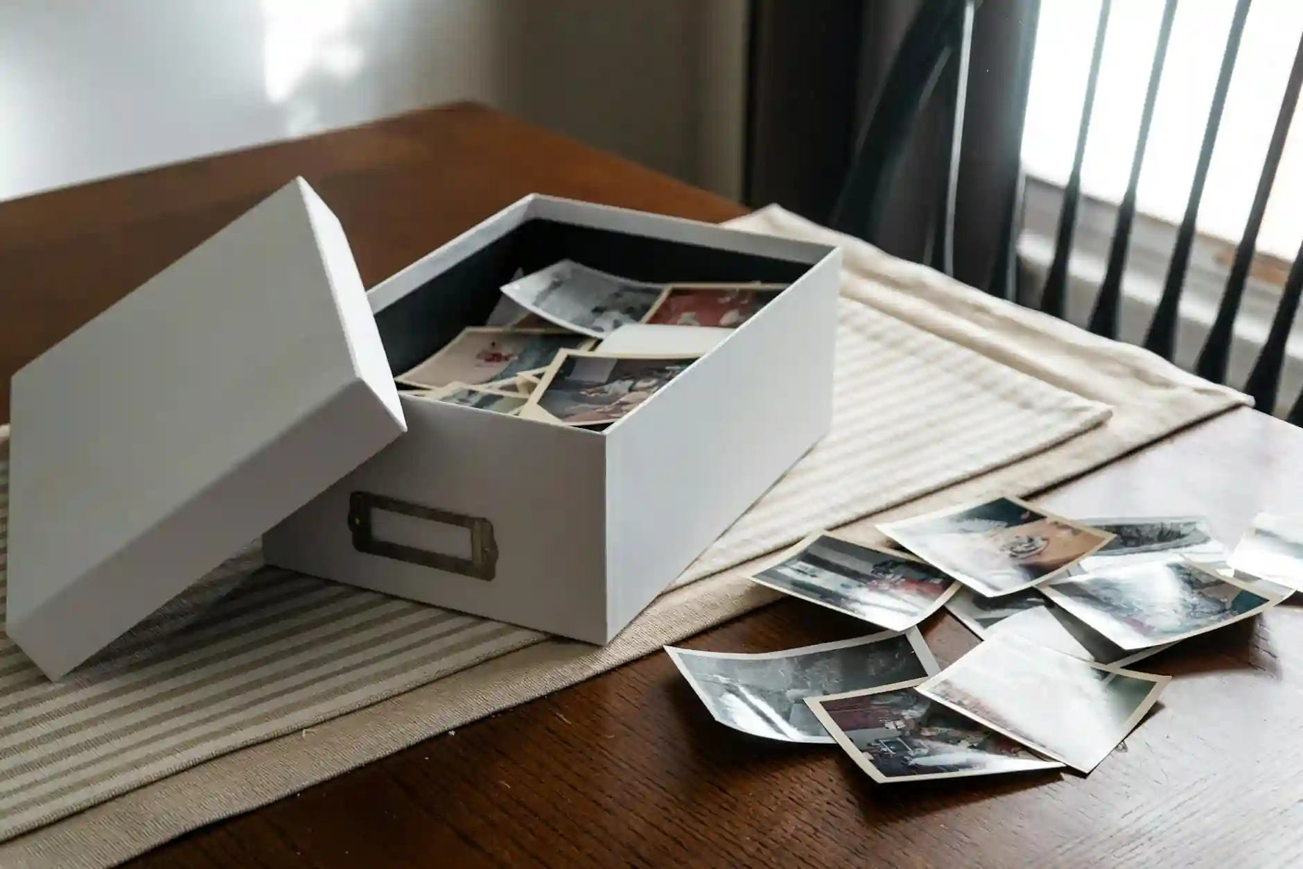 Preserving family history vintage photo box with Evaheld Memorials — visual about How should photos, audio and video be preserved? for Preserving Family History: Wa by Evaheld Memorials