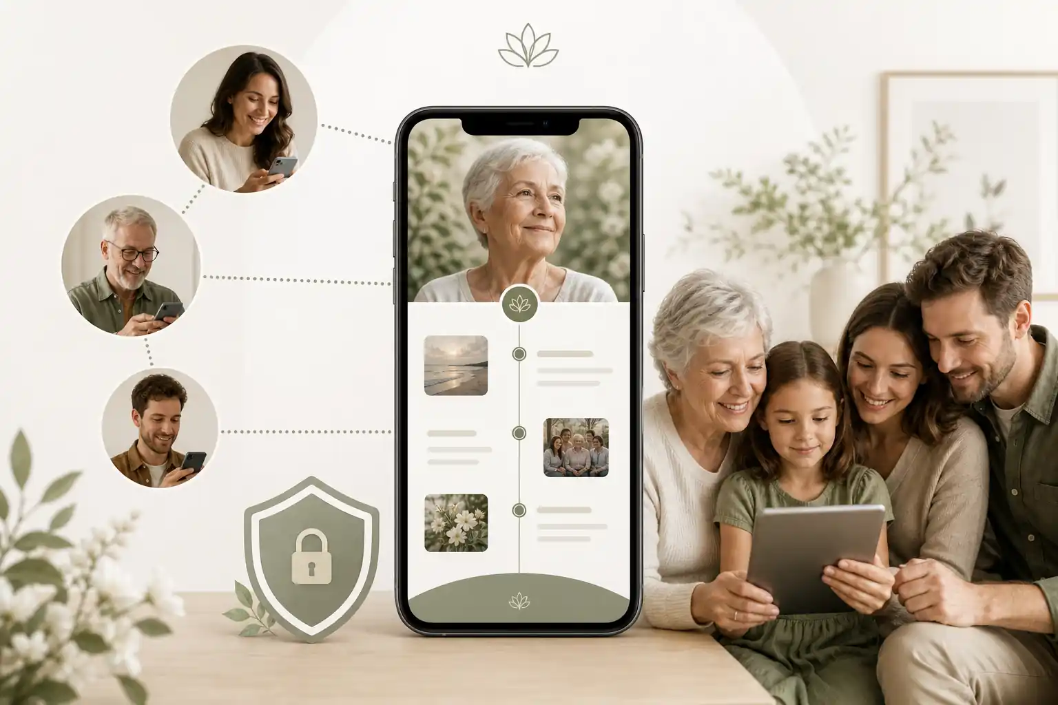 Evaheld Memorials online memorial website example — visual about Practical tips for families for What are the best digital timeline platforms? Features, privacy and by Evaheld Memorials