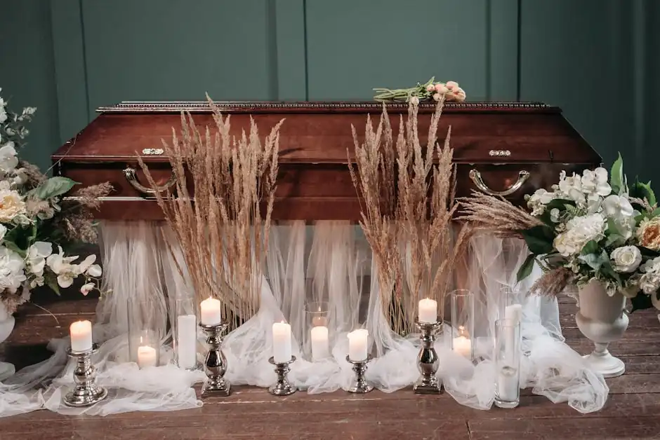 Cremation costs in 2025 funeral candle setting Evaheld Memorials — visual about Ways to honour someone without overspending for The Real Price of Goodbye: Cremation by Evaheld Memorials