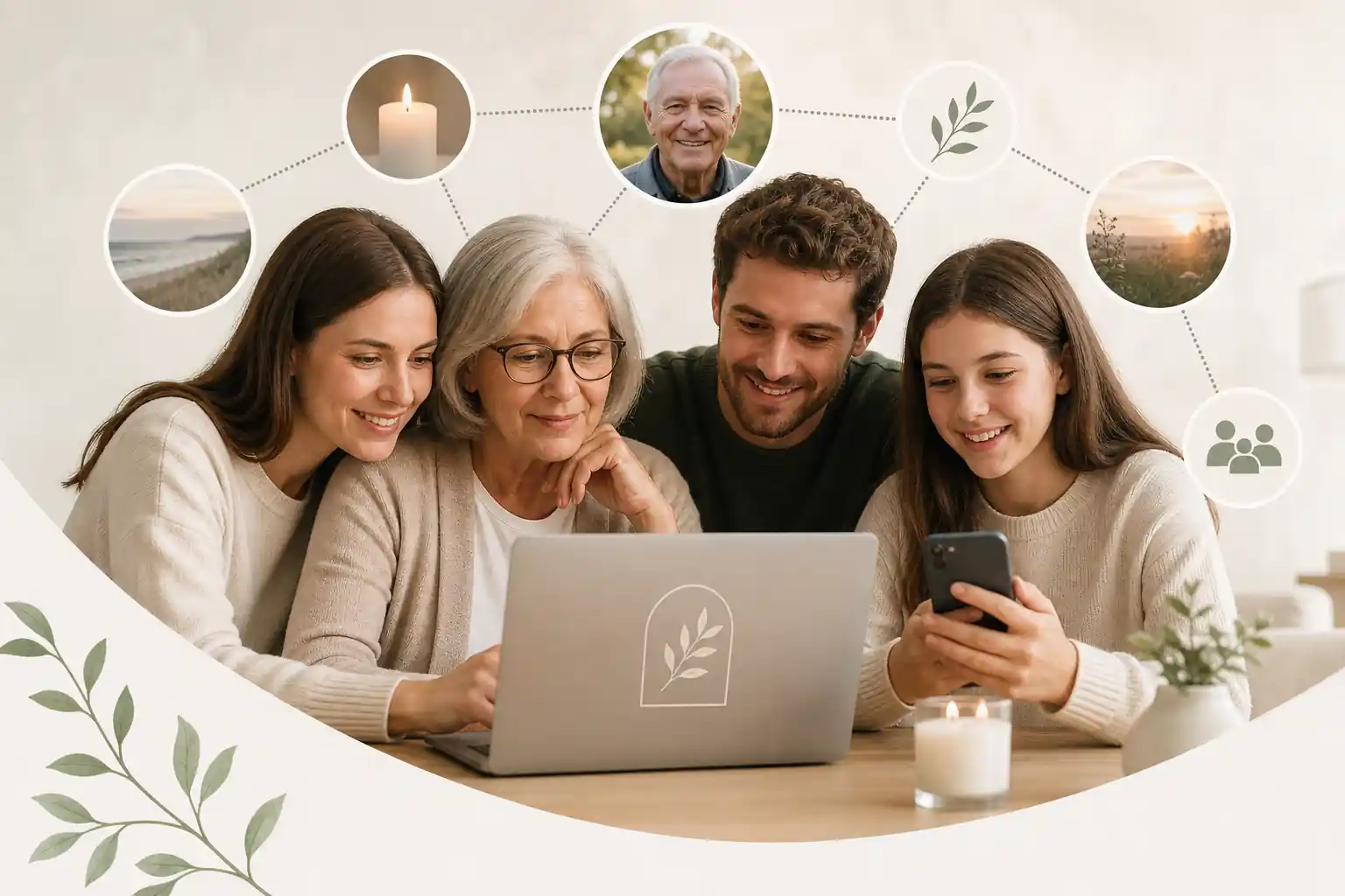 Evaheld Memorials online memorial website example — visual about Step-by-step instructions to compare before choosing an online memorial site for What should famili by Evaheld Memorials