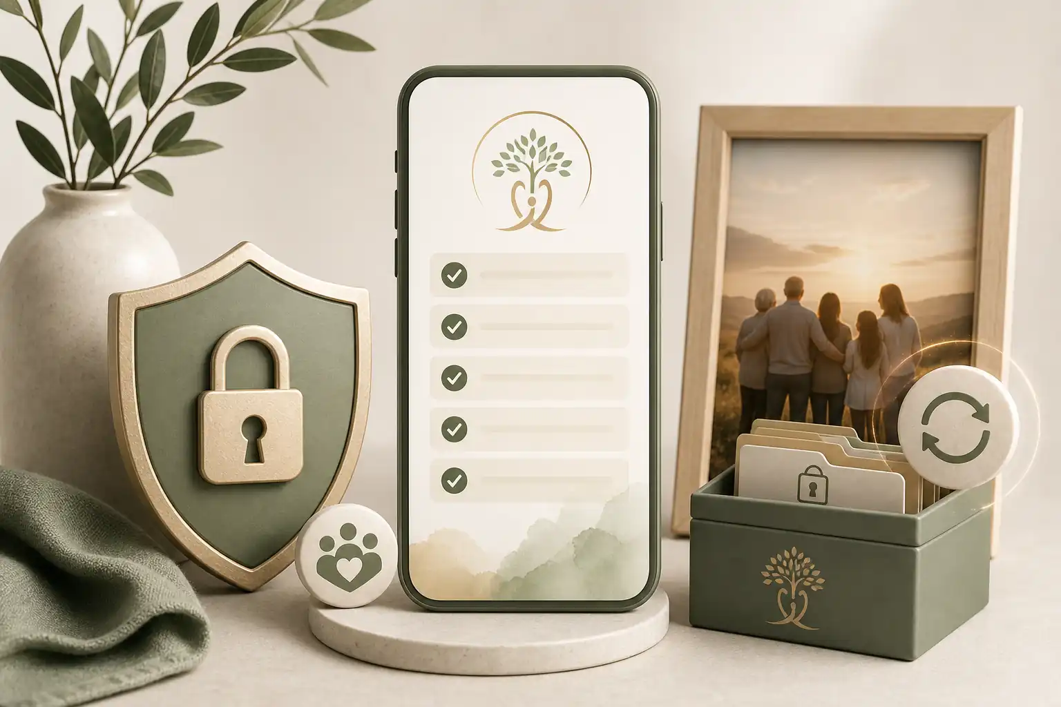 Family creating a tribute with Evaheld Memorials for what are the most secure closed-loop family memorial pages
