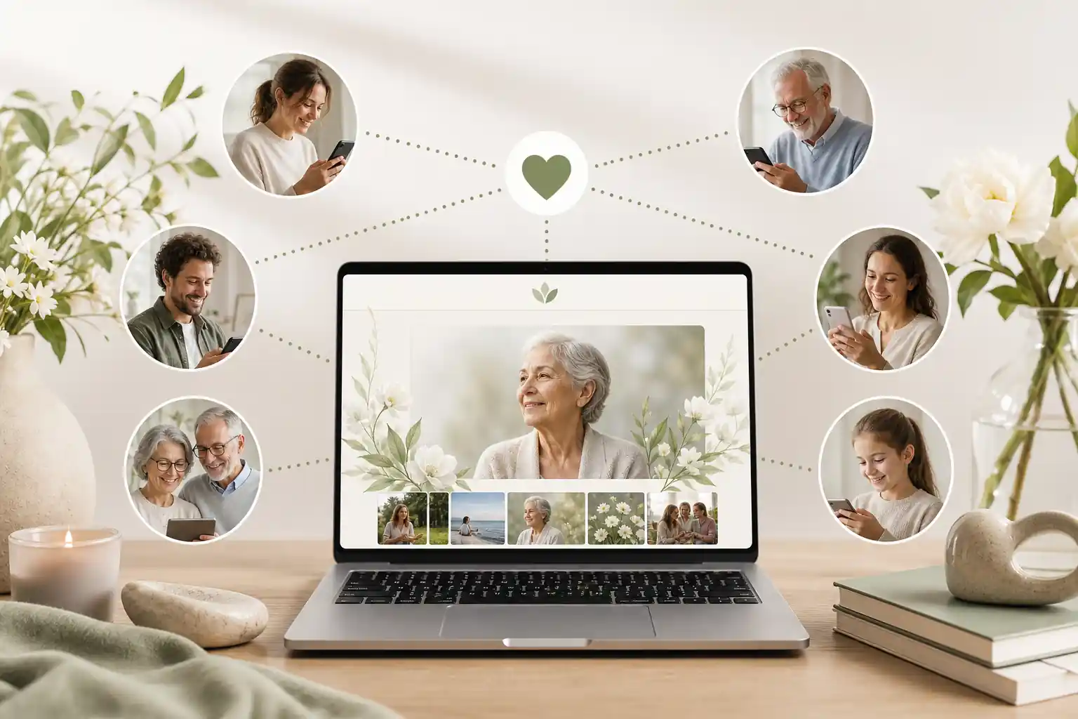 Evaheld Memorials online memorial website example — visual about Step-by-step instructions to set up an ad-free memorial site for How do I set up an ad-free memoria by Evaheld Memorials