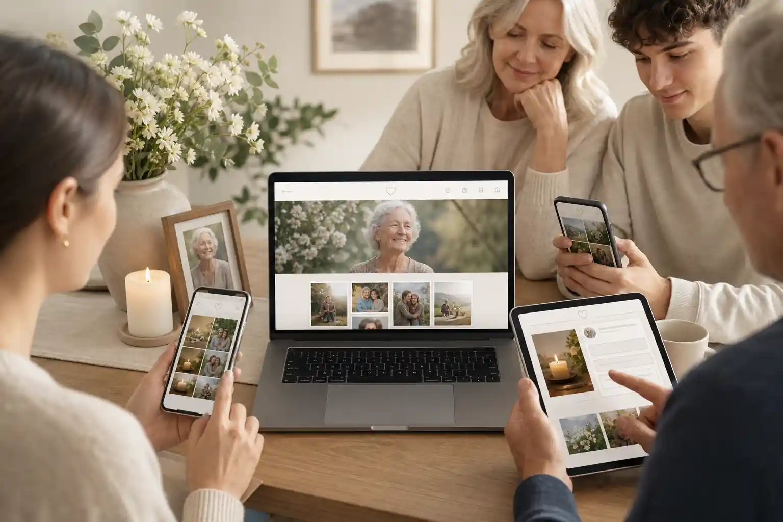 Evaheld Memorials online memorial website example — visual about Step-by-step instructions to set up a free memorial website for How do I set up a free memorial web by Evaheld Memorials