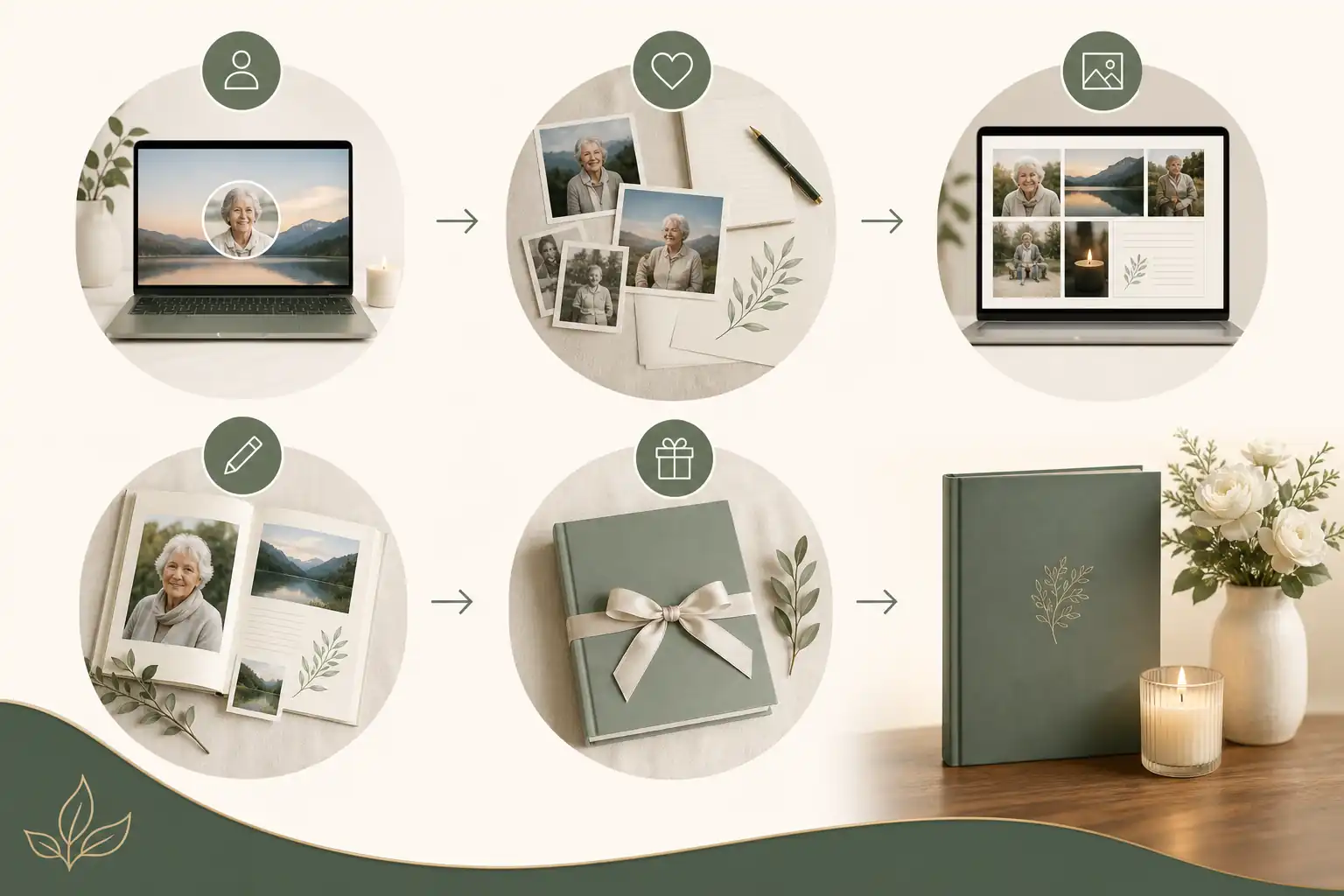 a virtual remembrance book planning support from Evaheld Memorials — visual about What a virtual remembrance book is for for What is a virtual remembrance book? A p by Evaheld Memorials