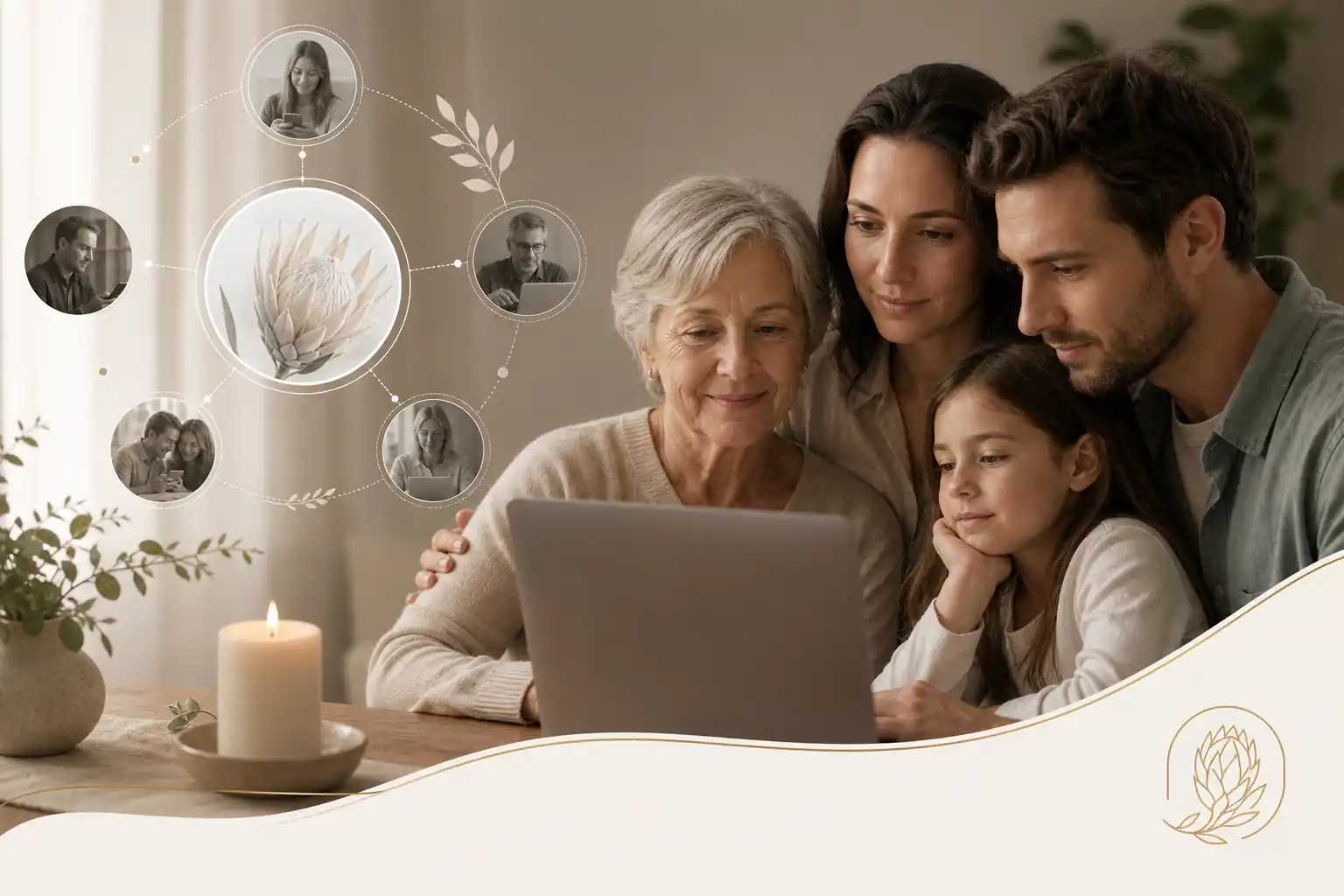 Evaheld Memorials online memorial website example — visual about Practical tips for families for How do I establish an Australian web obituary space? A practical fa by Evaheld Memorials