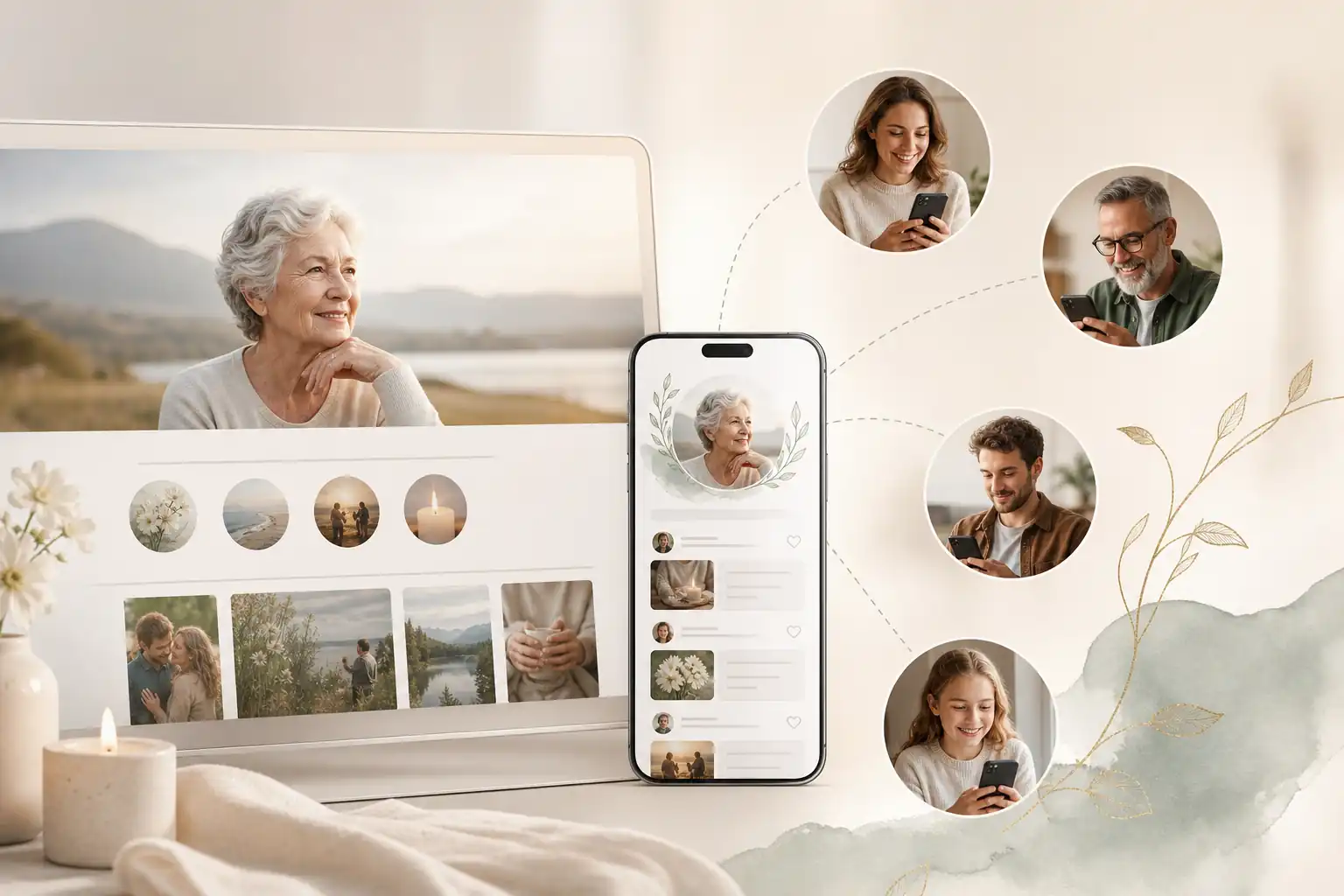 Evaheld Memorials online memorial website example — visual about Practical tips for families for How do I build an elegant tribute page? A practical family guide by Evaheld Memorials