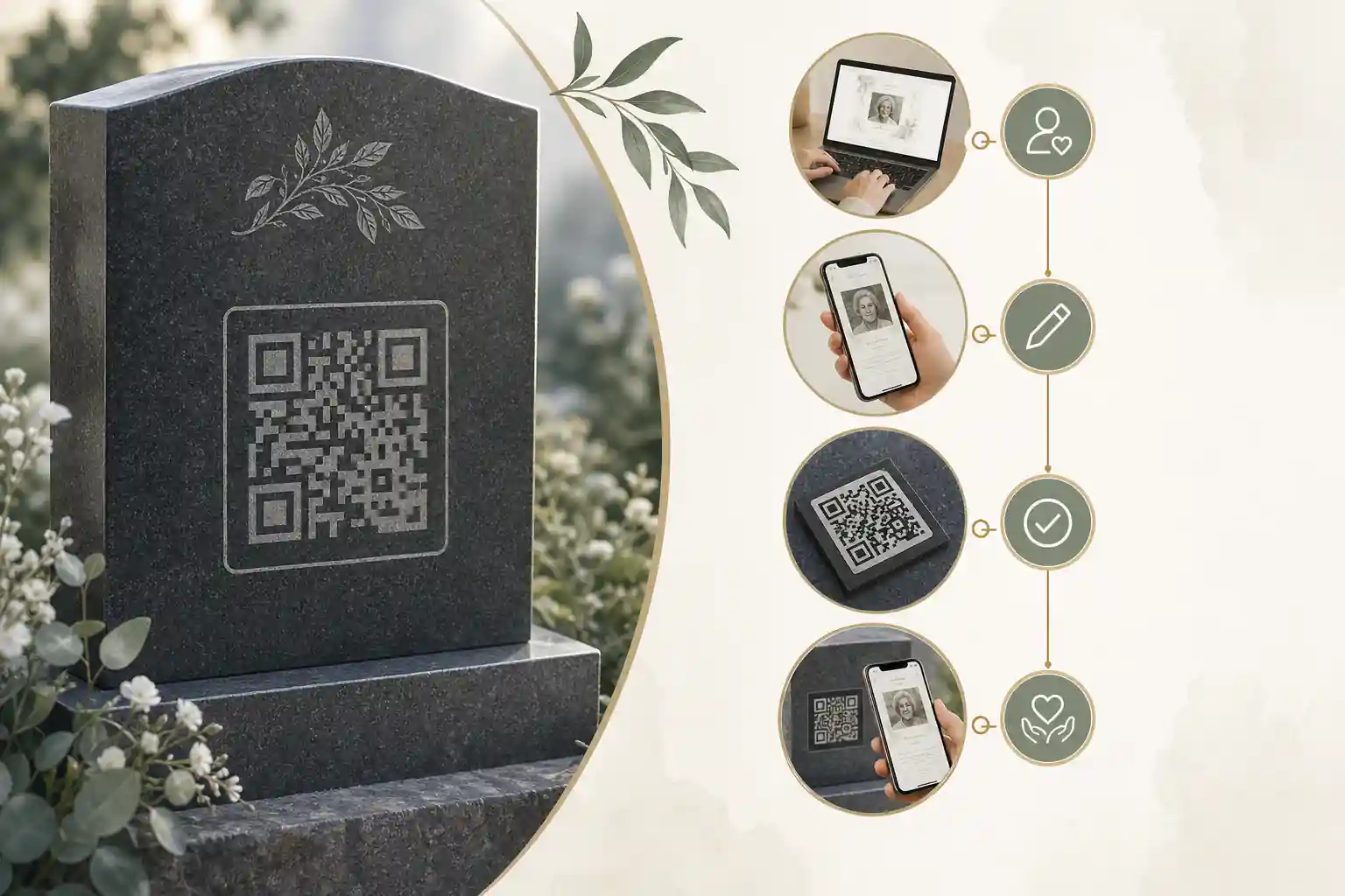 put a qr code on a gravestone planning support from Evaheld Memorials — visual about What put a qr code on a gravestone is for for Can you put a QR code on a graves by Evaheld Memorials