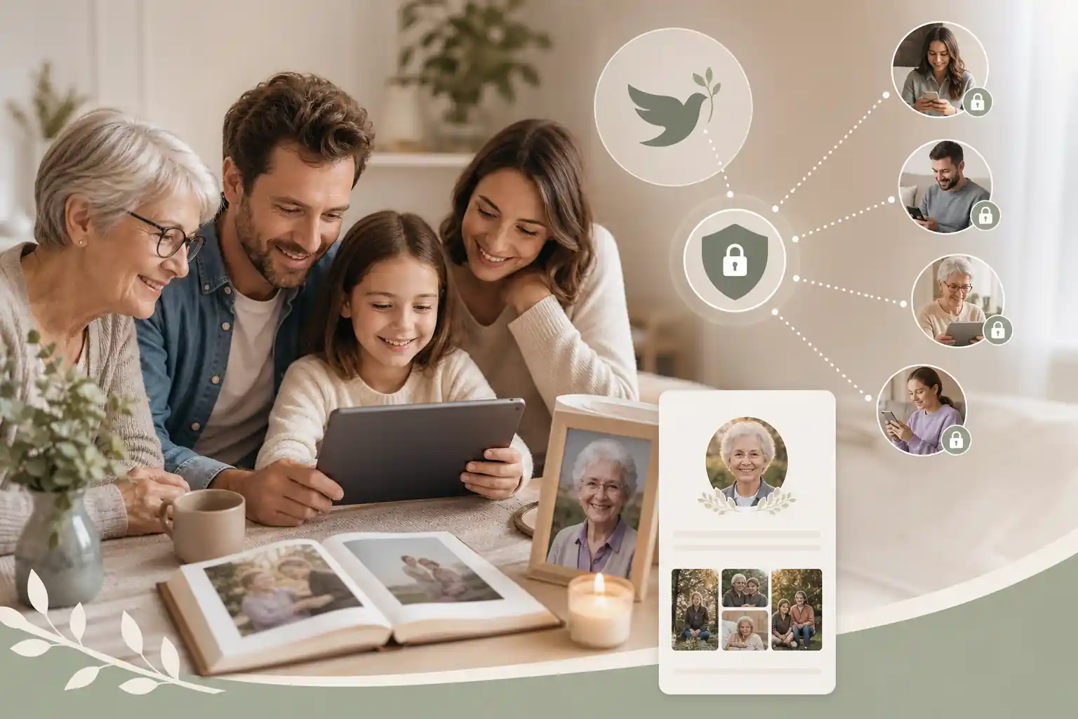 Evaheld Memorials online memorial website example — visual about Practical tips for families for What are the best permanent digital obituaries? Features, privacy a by Evaheld Memorials