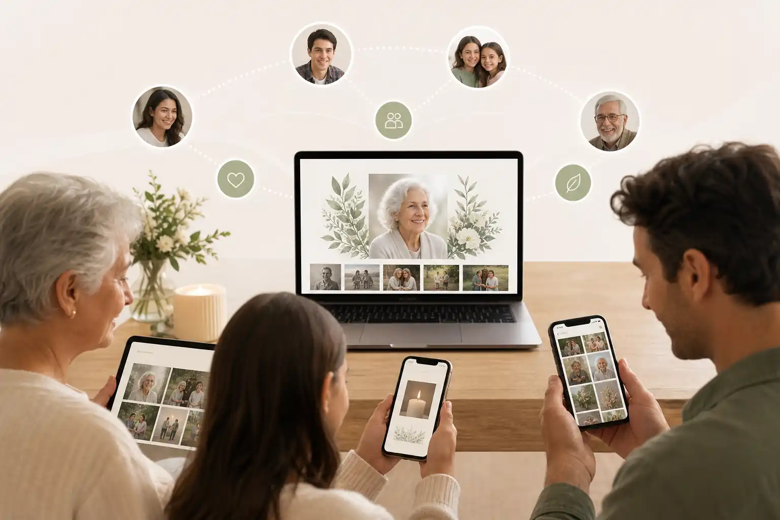 Evaheld Memorials online memorial website example — visual about Practical tips for families for What are the best virtual obituary platforms? Features, privacy and by Evaheld Memorials