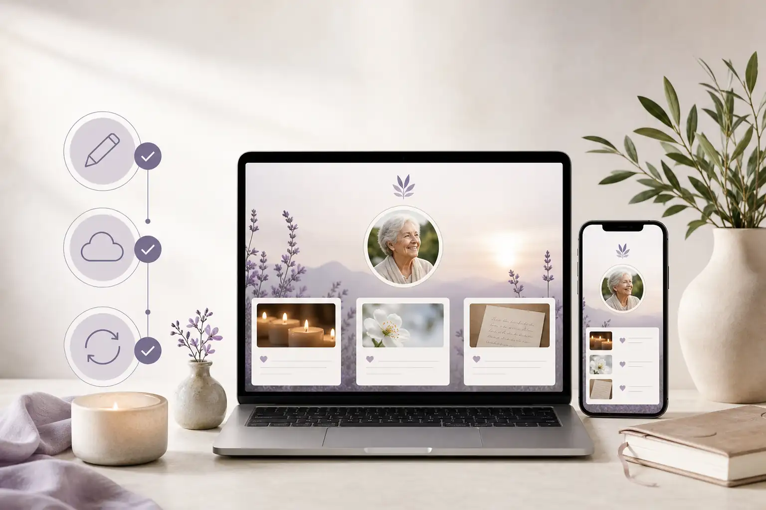 Family creating a tribute with Evaheld Memorials for what are the best simple virtual guestbooks