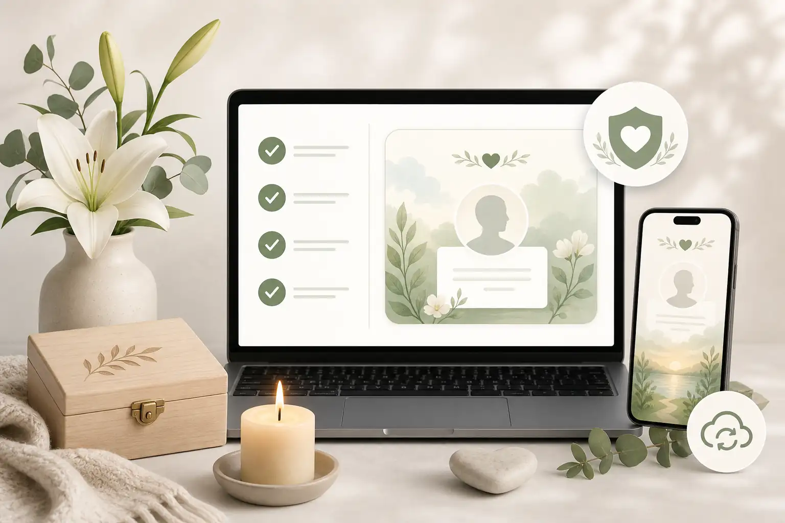 Family creating a tribute with Evaheld Memorials for how do I set up an ad-free memorial site