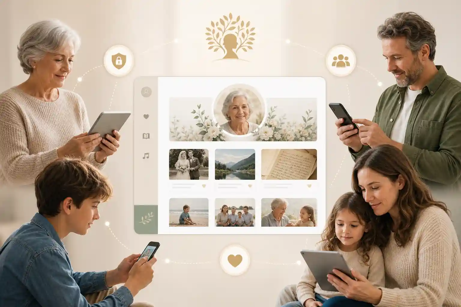 Evaheld Memorials online memorial website example — visual about Step-by-step instructions for platforms for storing life stories for What are the best platforms fo by Evaheld Memorials