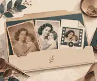 Original and restored memorial photographs kept together in an archive