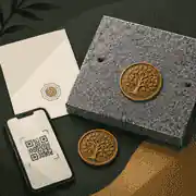 Cemetery approval note with QR plaque scan test