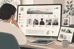 Private memorial workspace with captions and contributor notes