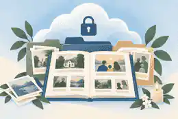 Secure family archive with captions and memorial photographs