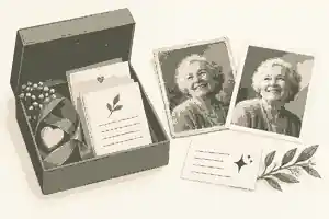 Restored photograph with an AI disclosure note