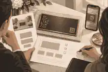 Family reviewing QR plaque approval notes