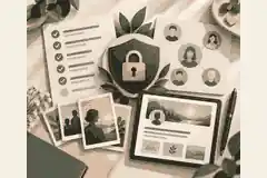 Memorial planning checklist with trusted access controls