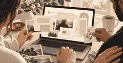 Family adding memories to a private digital tribute