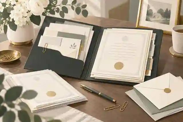 what documents do families need after a death: Organised folder of after-death documents beside flowers