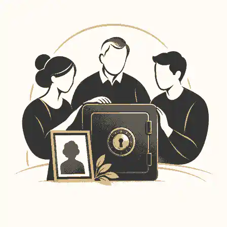 Trusted family roles around a secure memorial workspace
