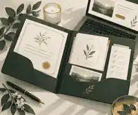 Organised documents for funeral announcement planning