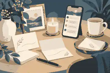Family condolence notes beside a private memorial message wall