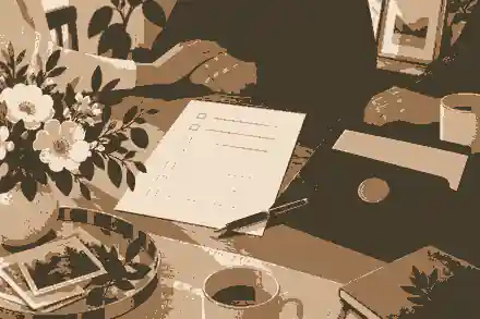 a checklist for when a parent dies: Parent death checklist with documents and flowers