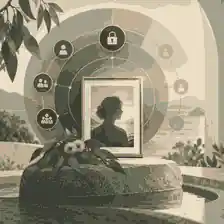 Private family access circles for memorial planning