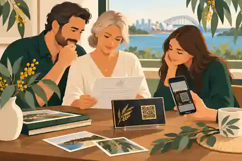 best online memorial websites australia reviews: Family reviewing cemetery approval and QR plaque placement