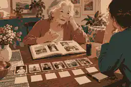 Relative sharing memories beside prompt cards