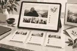 Private memorial draft with family service notes