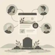 Private family access settings for a memorial website