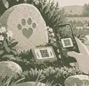 Phone scanning QR pet marker