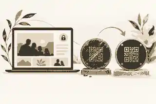 Stable memorial link beside replacement QR plaque proof