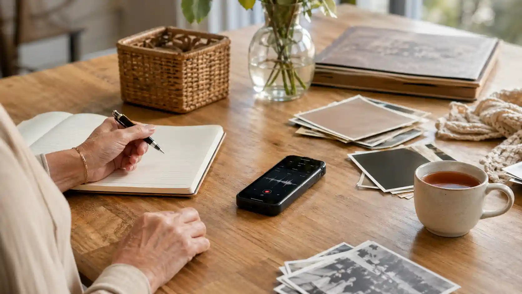 record your life story interview notebook Evaheld Memorials — featured visual for Record Your Life Story Before It’s Lost Forever by Evaheld Memorials