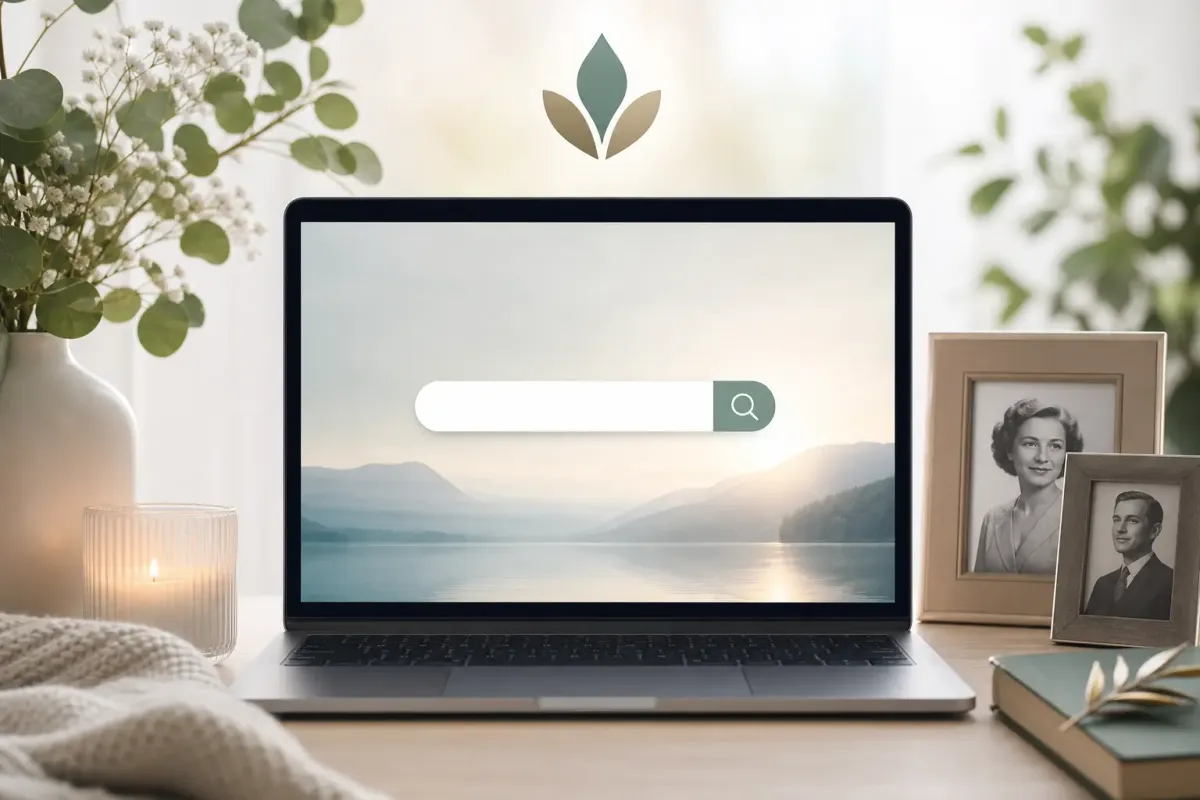 search for an online obituary by name guide by Evaheld Memorials — featured visual for How do I search for an online obituary by name? A practical family guide by Evaheld Memorials