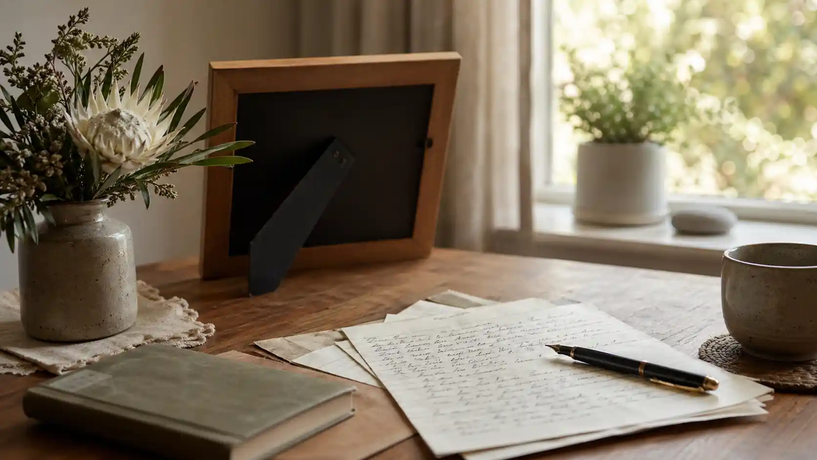 Writing a eulogy notes and flowers for Evaheld Memorials — featured visual for Writing a Eulogy: Templates, Examples and Delivery Tips by Evaheld Memorials