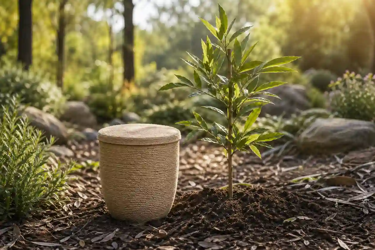 Biodegradable urns and tree burials sapling memorial garden for Evaheld Memorials — featured visual for Biodegradable Urns and Tree Burials by Evaheld Memorials