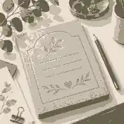 headstone quote ideas: Headstone wording proof beside a pencil and flowers