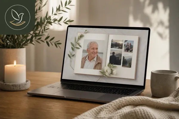 a virtual remembrance book guide by Evaheld Memorials — featured visual for What is a virtual remembrance book? A practical family guide by Evaheld Memorials