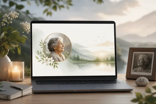 create a virtual memorial page guide by Evaheld Memorials — featured visual for How to create a virtual memorial page? A practical family guide by Evaheld Memorials