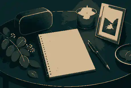 best non-religious funeral songs: Secular funeral song list beside a candle and framed photograph